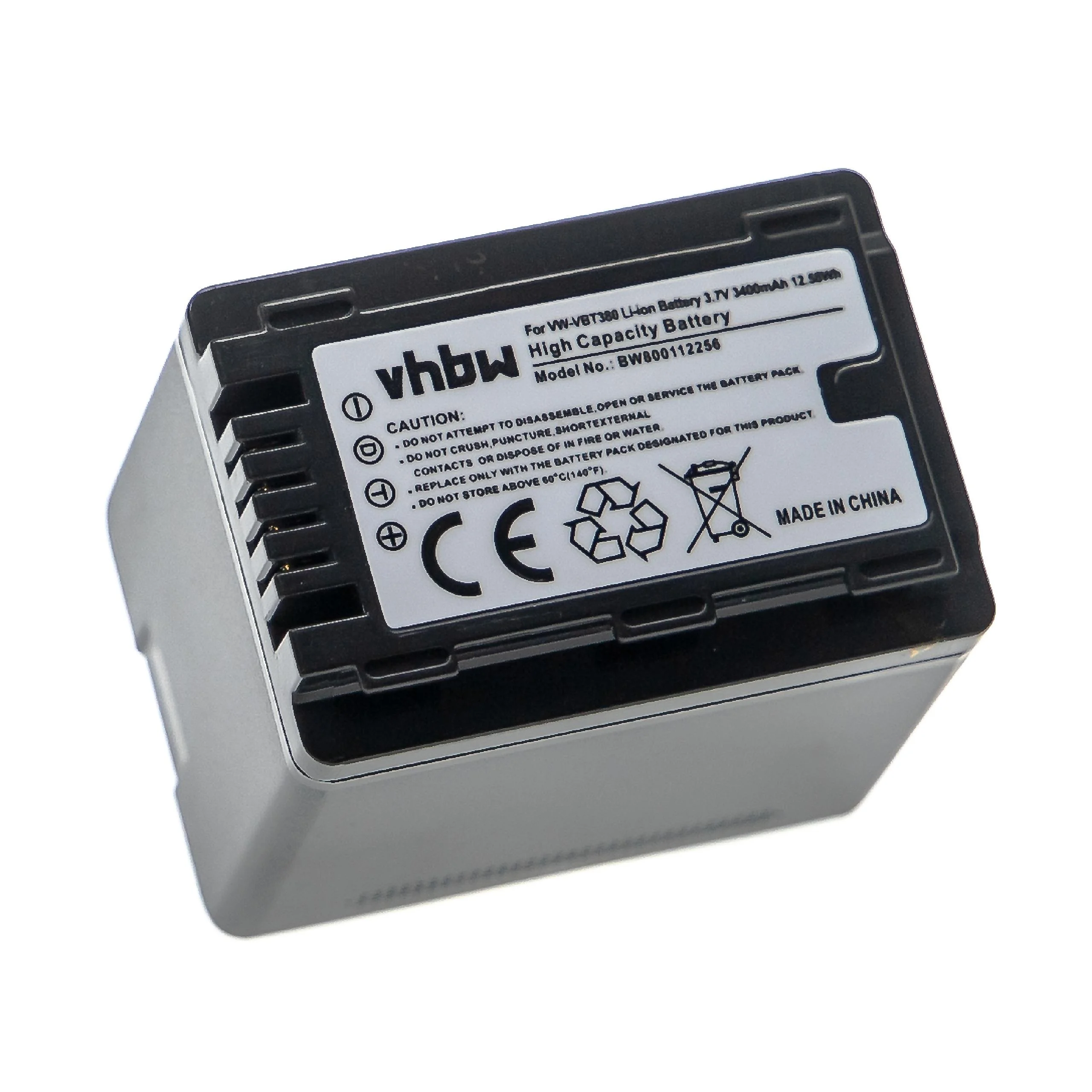 Batterie remplace Panasonic VW-VBK180, VW-VBK360 pour caméscope Panasonic- 3400mAh 3,6V Li-ion avec puce