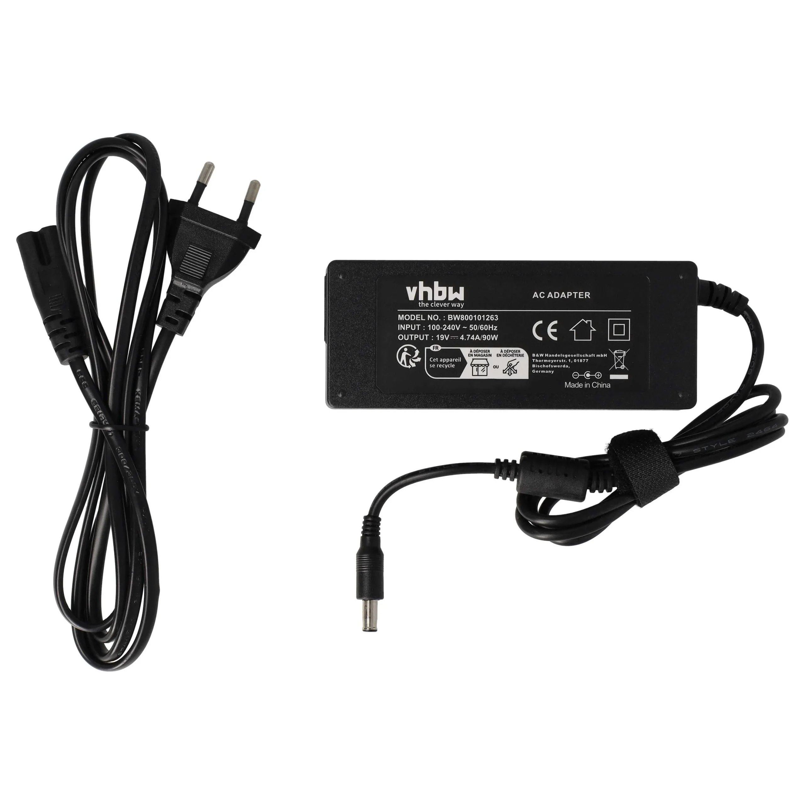 Alimentation remplace Samsung AD-8019, AA-PA1N90W, AD-9019 pour ordinateur portable Samsung - 200 cm, 90 W