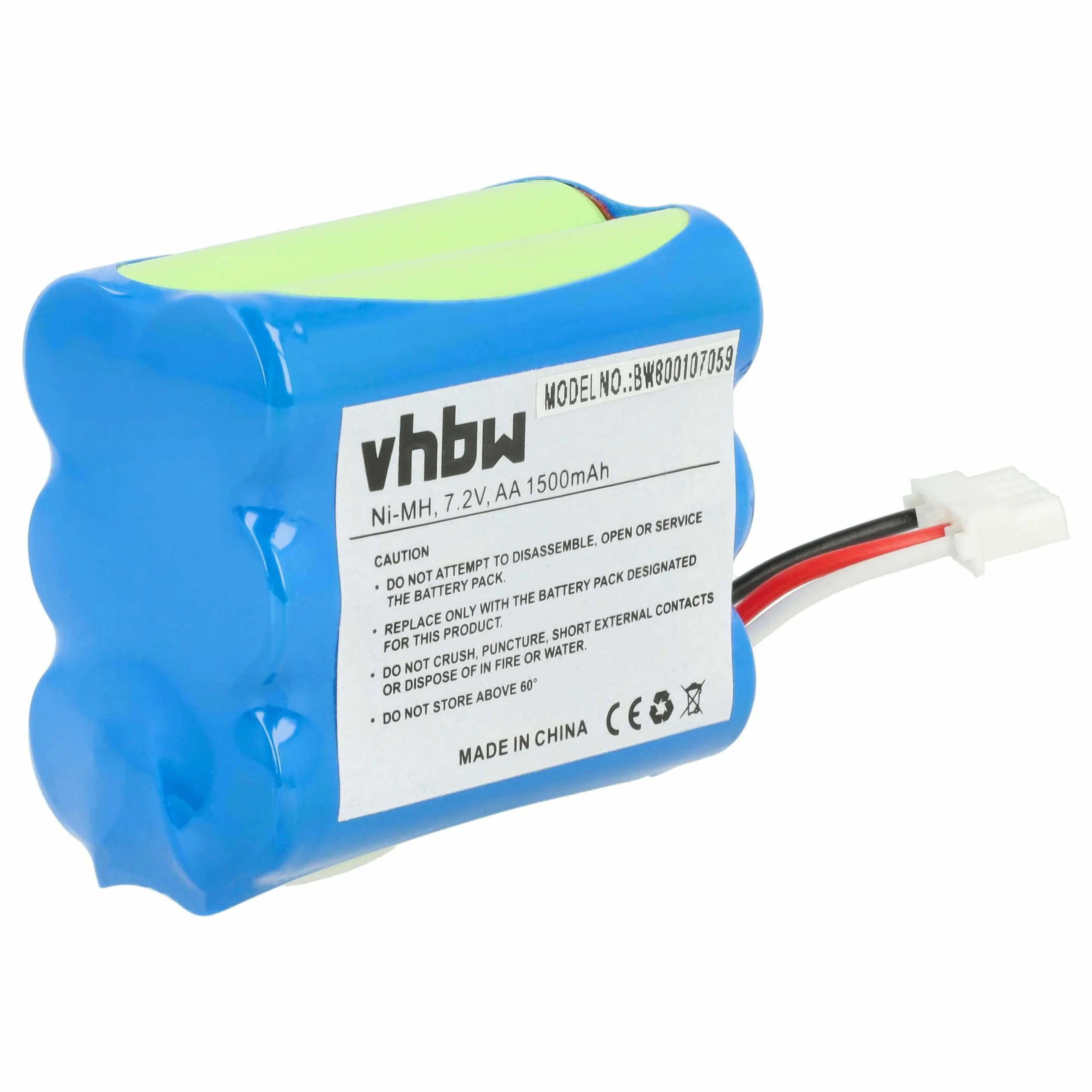 Batterie remplace iRobot 4409709, GPRHC202N026 pour robot aspirateur Proscenic - 1500mAh 7,2V NiMH