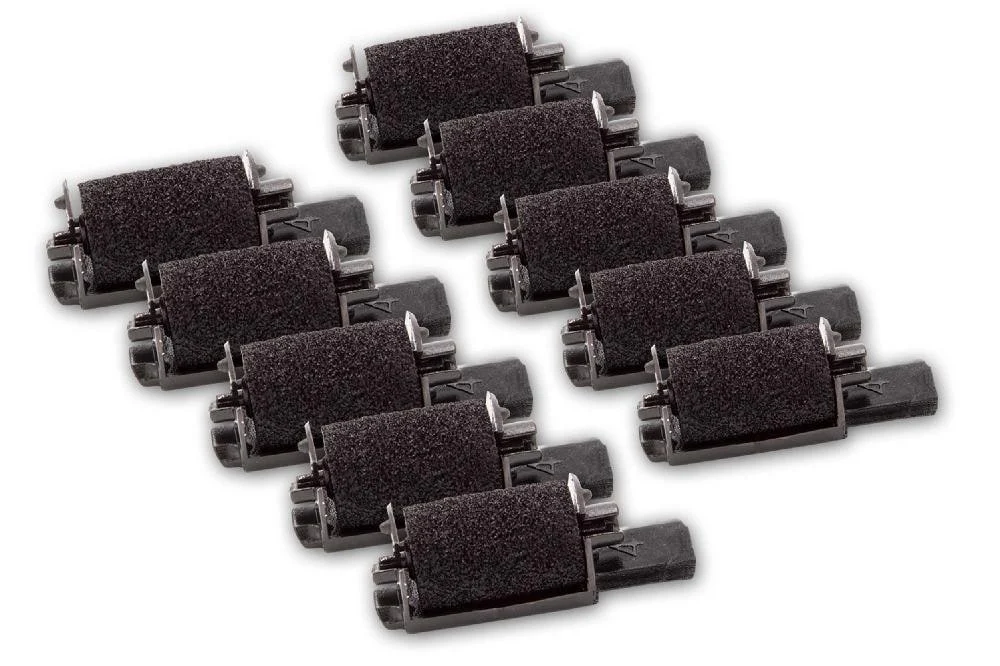 10x Rouleaux encreurs remplace GR 744, IR40 pour calculatrice imprimante, caisse enregistreuse Swintec - Accessoires pour imprimante