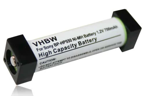 Batterie remplace Sony BP-HP550, 1-756-316-22, 1-756-316-21 casque audio Sony - 700mAh 1,2V NiMH