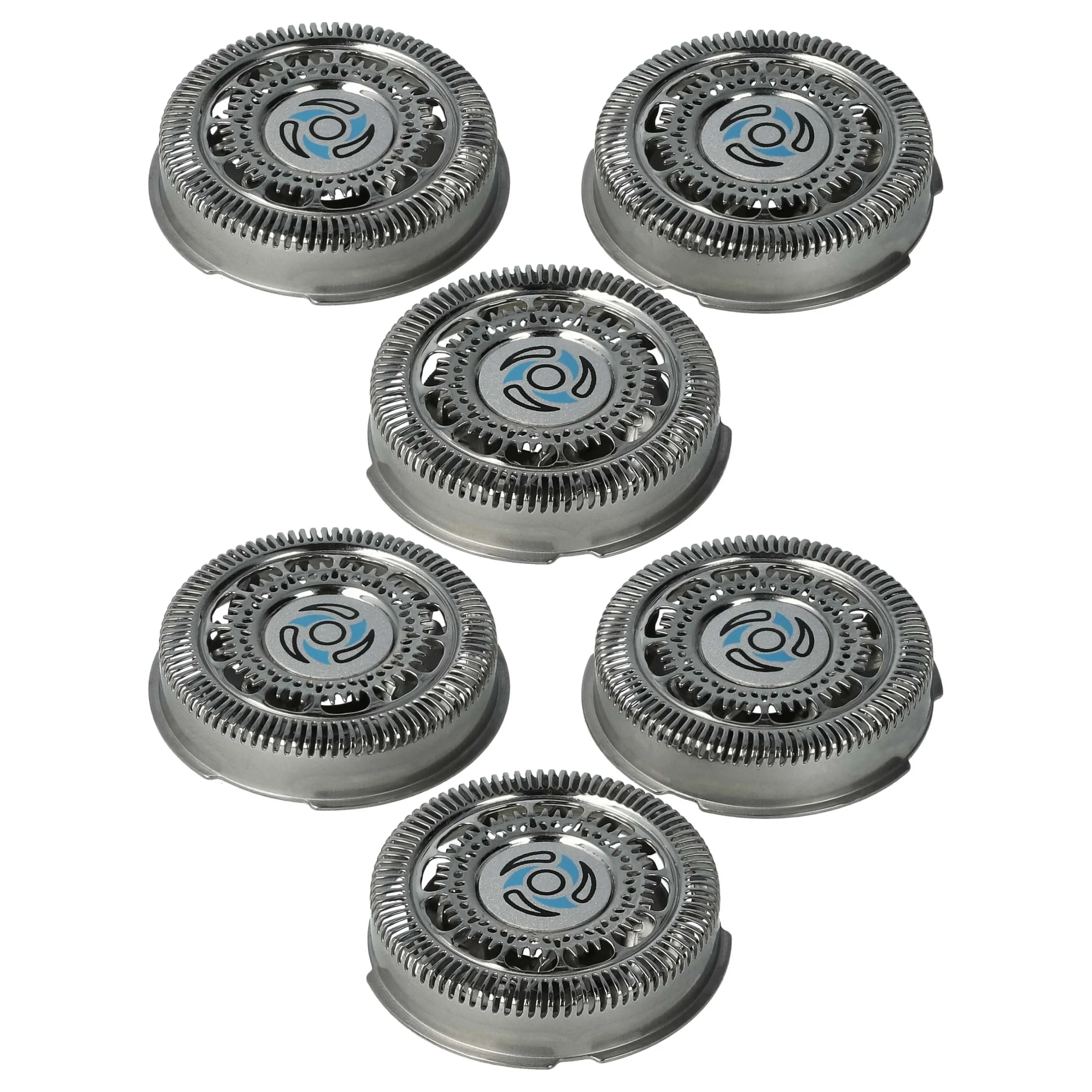 6x Têtes de rasoir remplace Philips SH70/50, SH70/60, SH70, SH71 pour rasoir électrique Philips - argenté