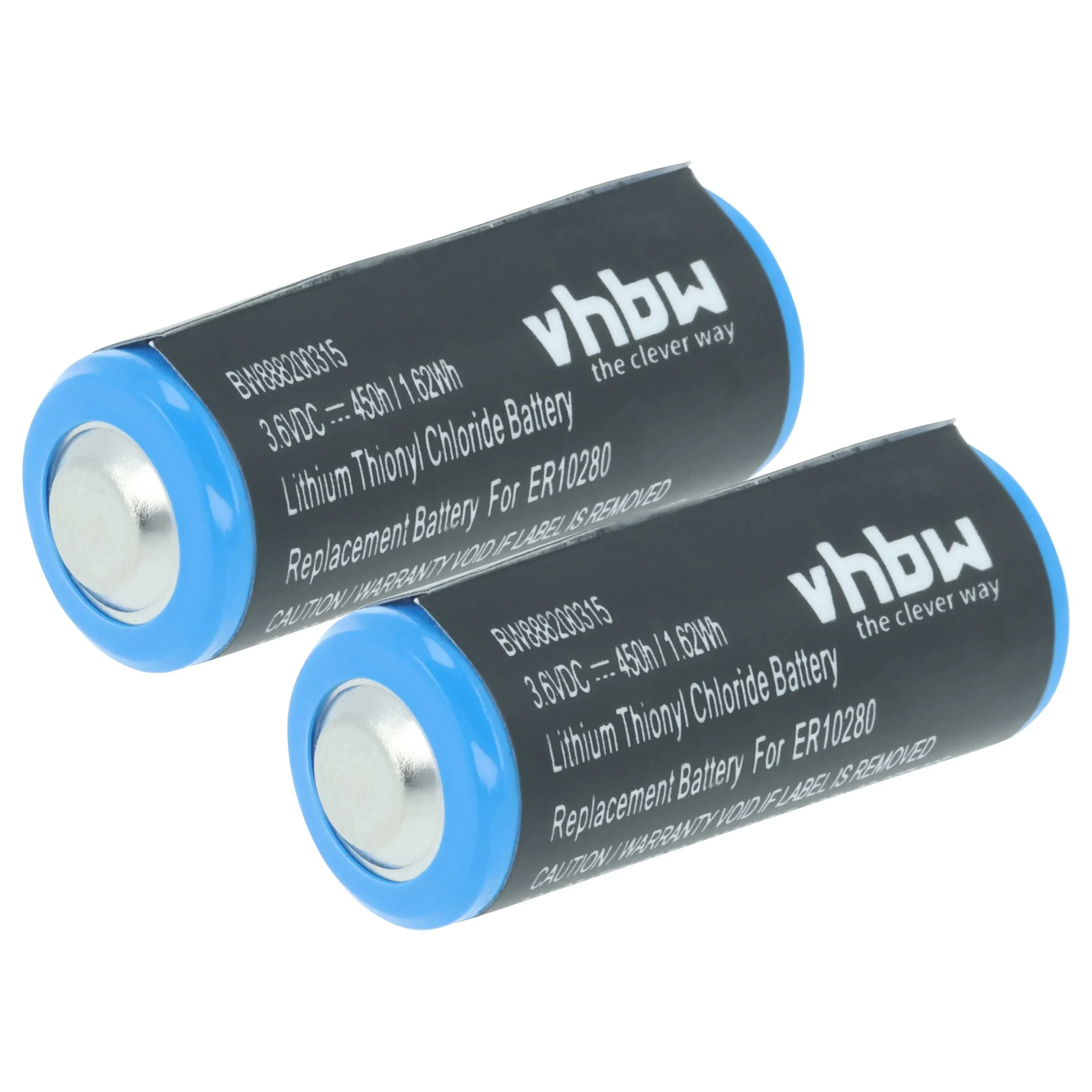 Pile (2 pcs.) ER10280 - 450mAh 3,6V Li-SOCl2