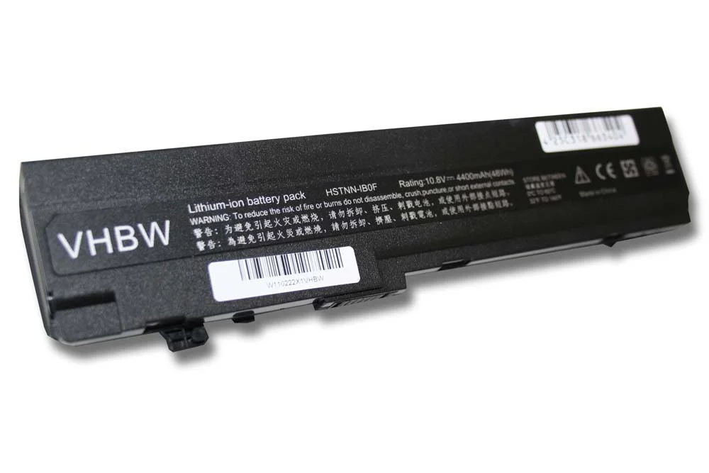 Batterie remplace HP 532492-111, 513130-321 pour ordinateur portable HP- 4400mAh 10,8V Li-ion, noir