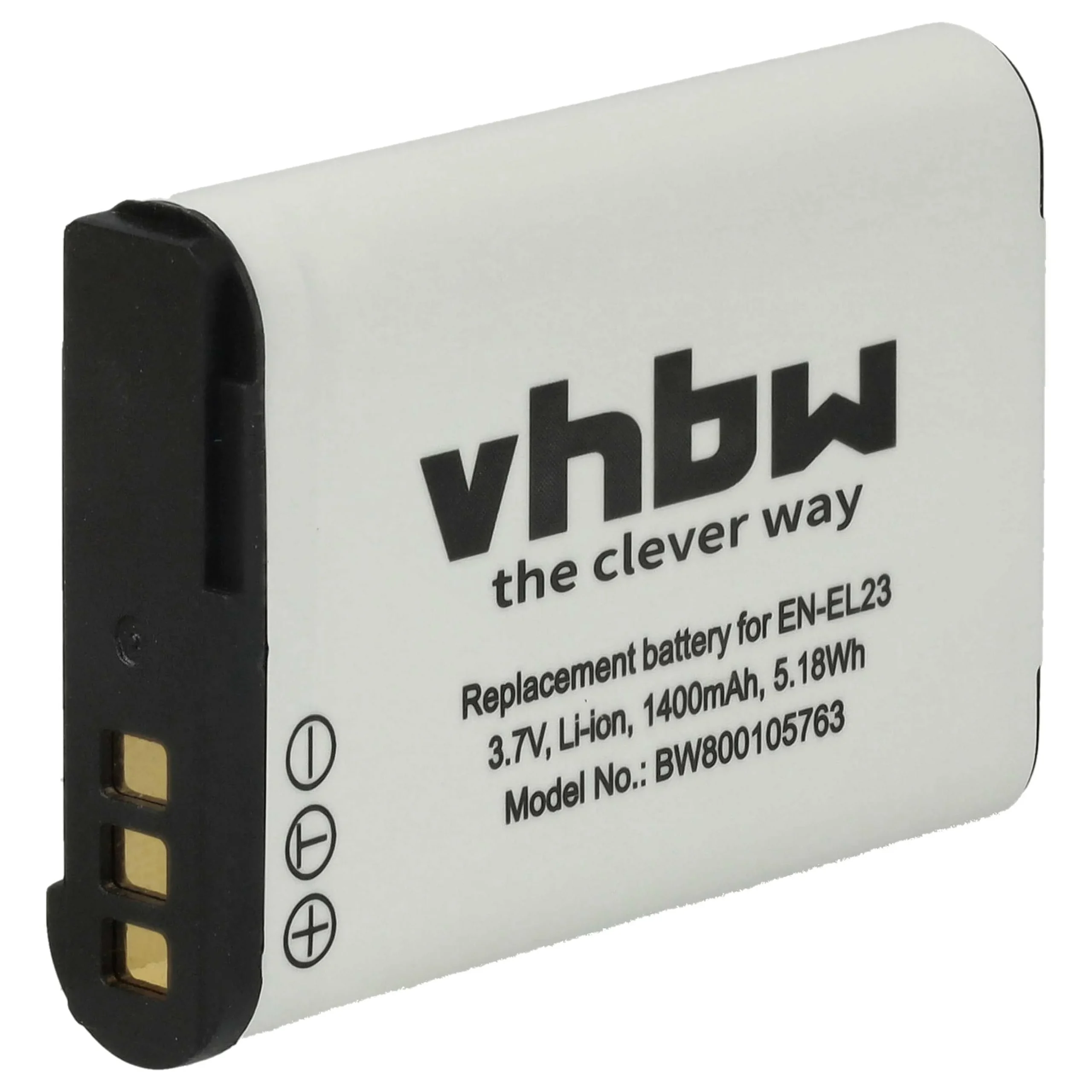 Batterie remplace Nikon EN-EL23 pour appareil photo Nikon- 1400mAh 3,8V Li-ion