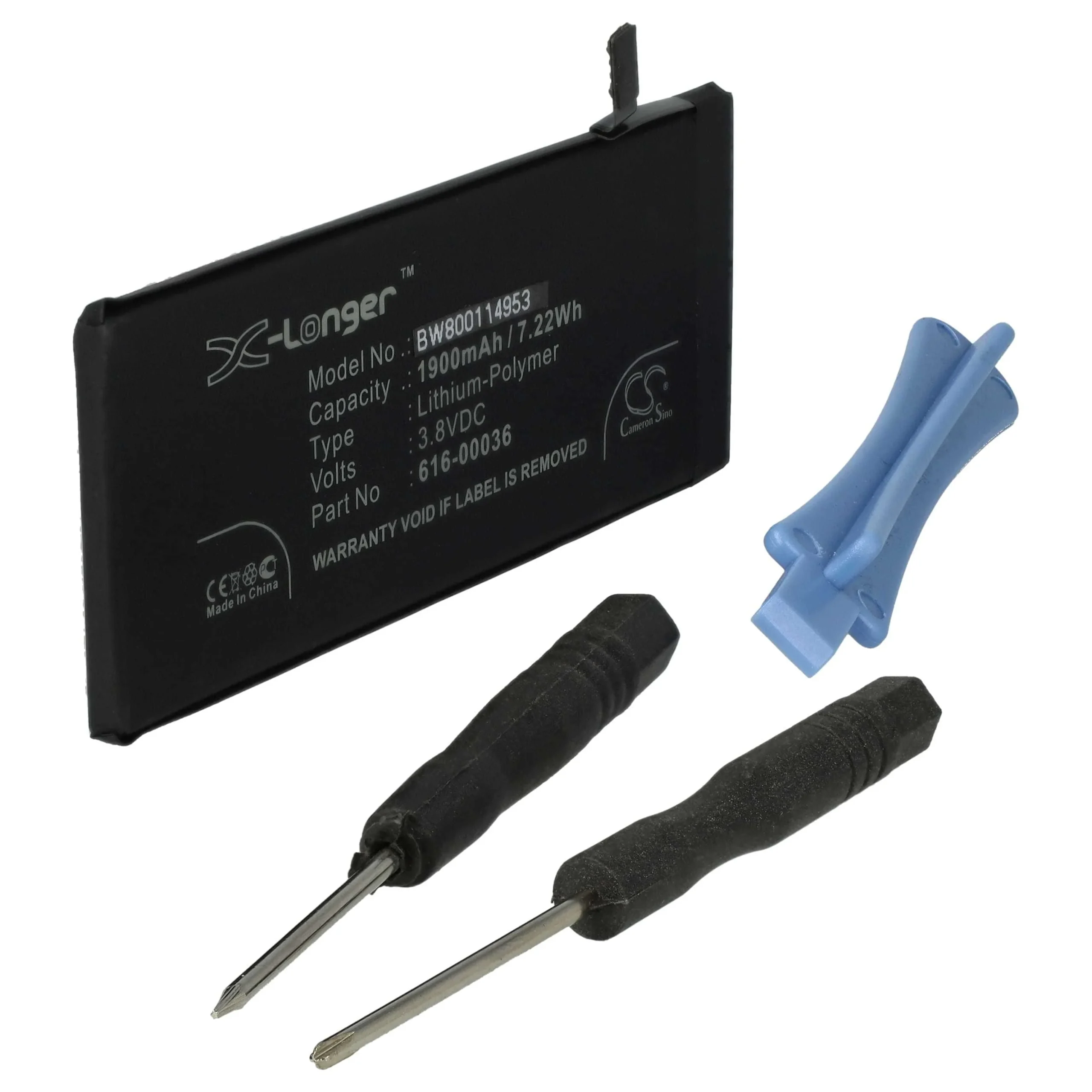 Batterie remplace Apple 616-00036 téléphone portable Apple - 1900mAh 3,8V Li-polymère + outils