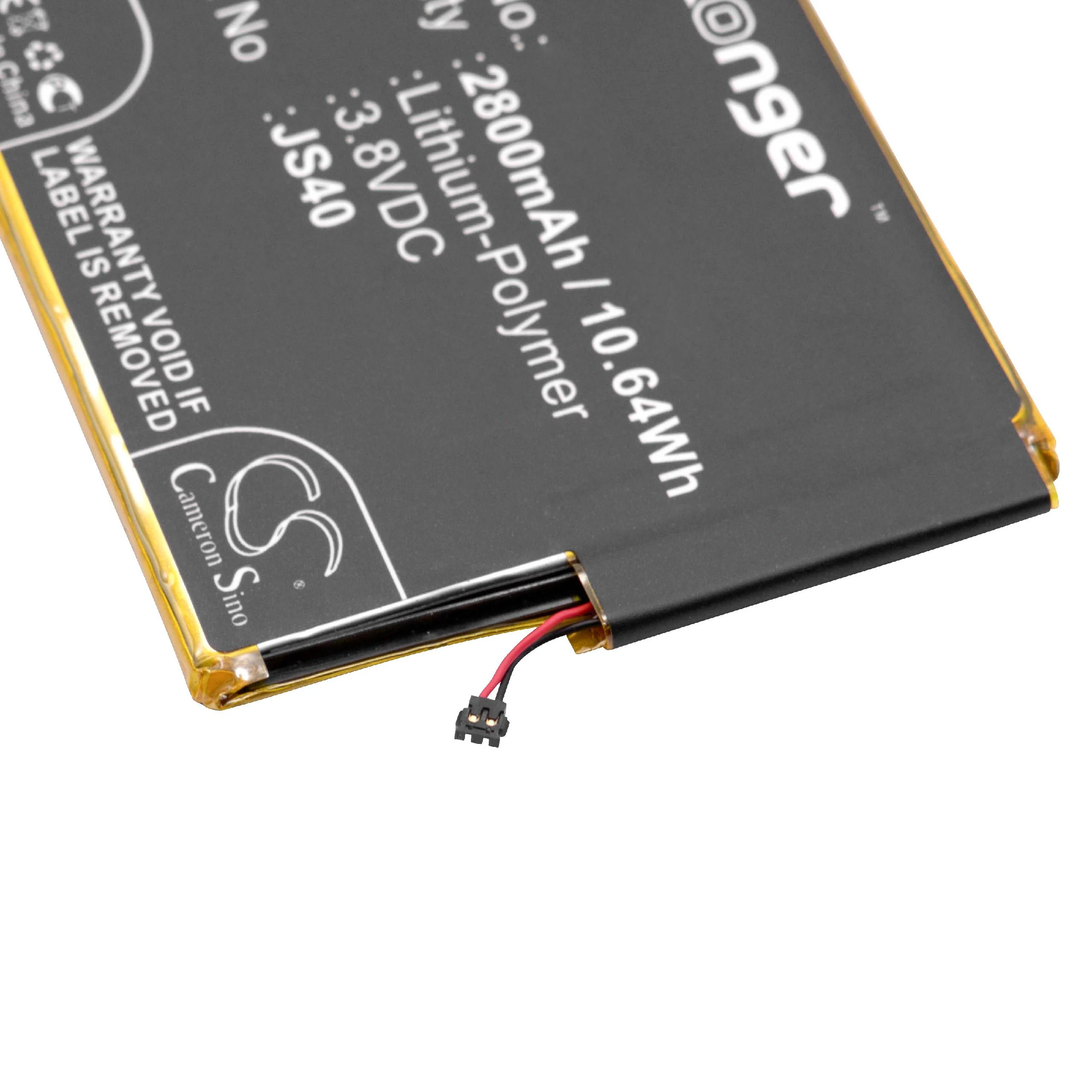 Batterie remplace Motorola JS40 téléphone portable Motorola - 2800mAh 3,8V Li-polymère