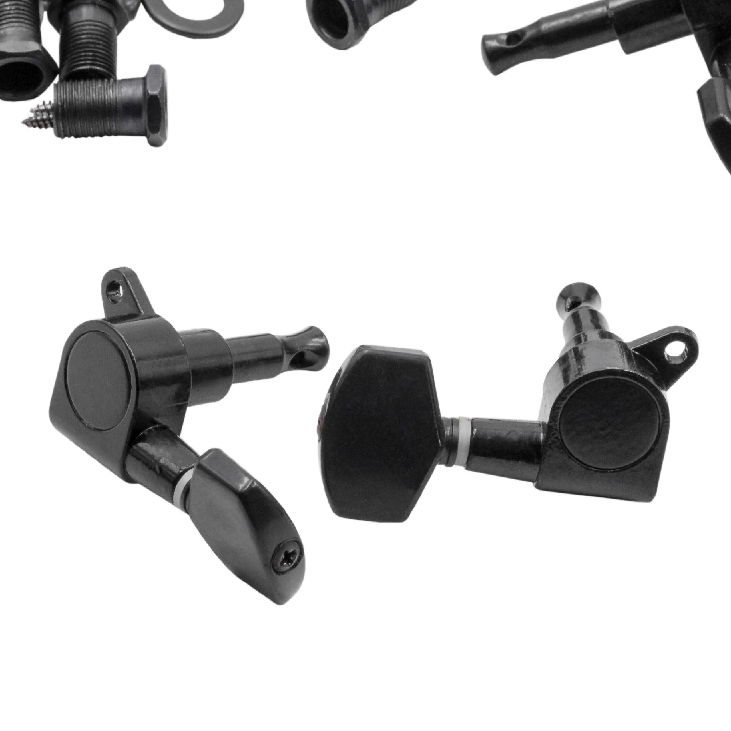 Mécaniques pour guitare électrique, guitare folk - Insert de 10 mm, noir
