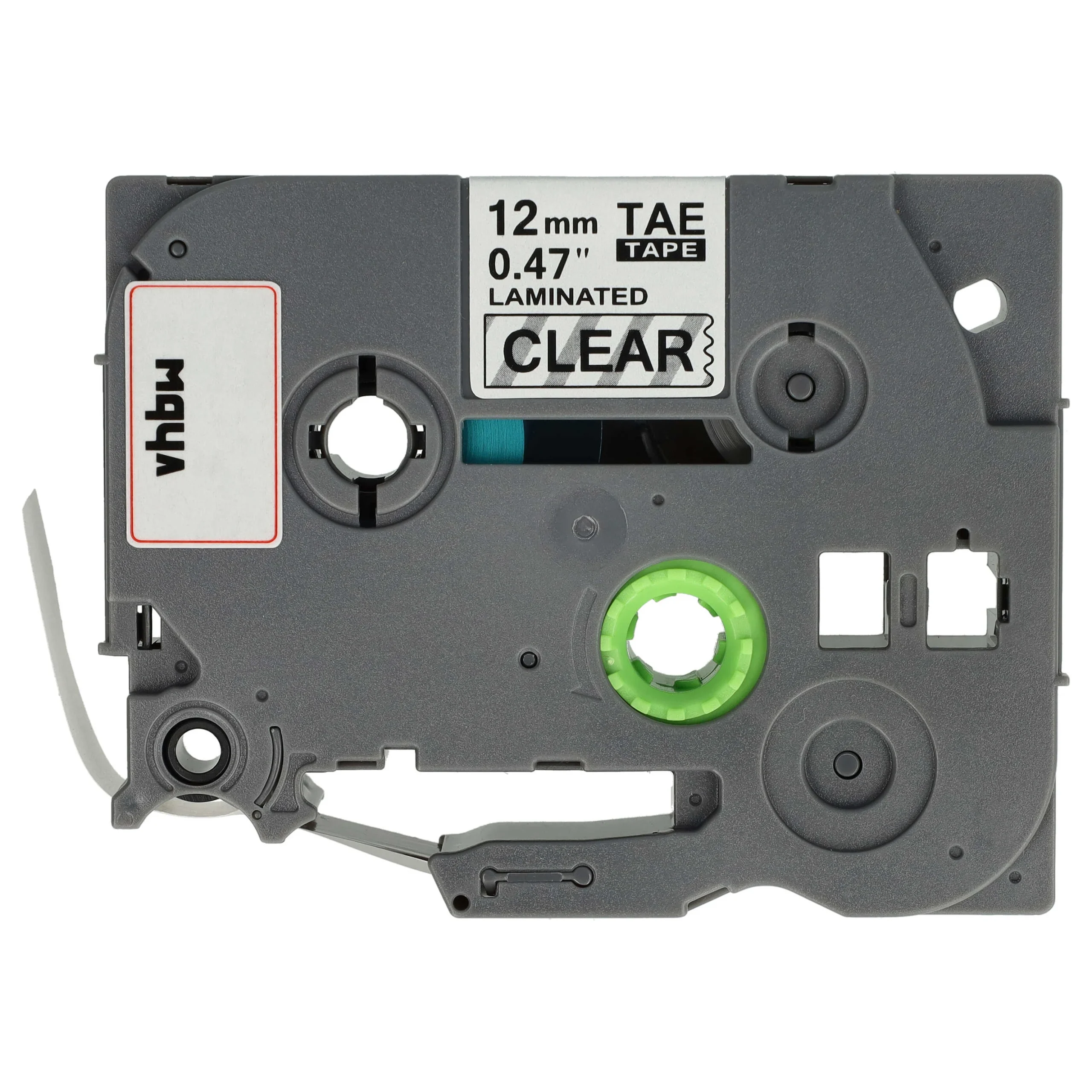 Cassette à ruban remplace Brother TZE-131S - 12mm lettrage Noir ruban Transparent, plastique