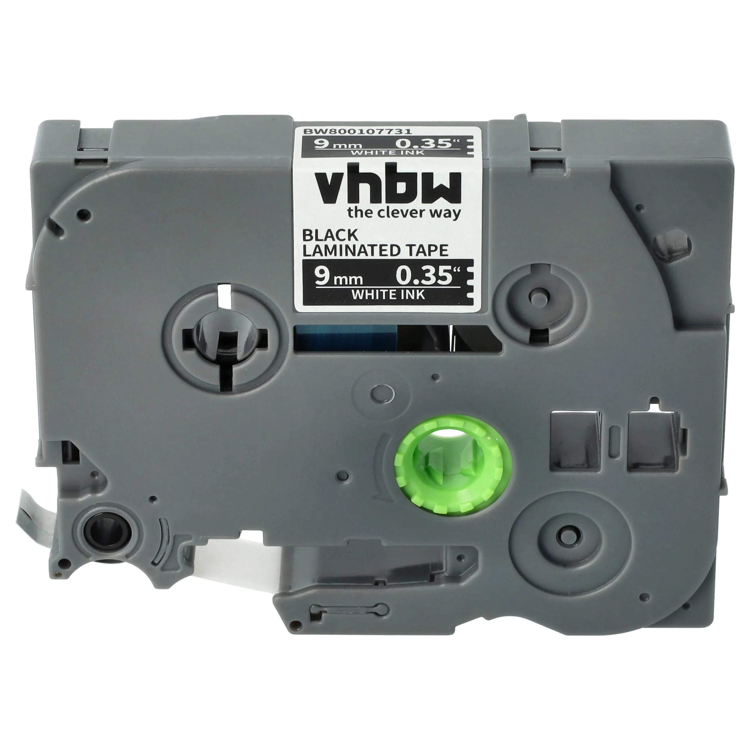 Cassette à ruban remplace Brother TZE-325 - 9mm lettrage Blanc ruban Noir, plastique