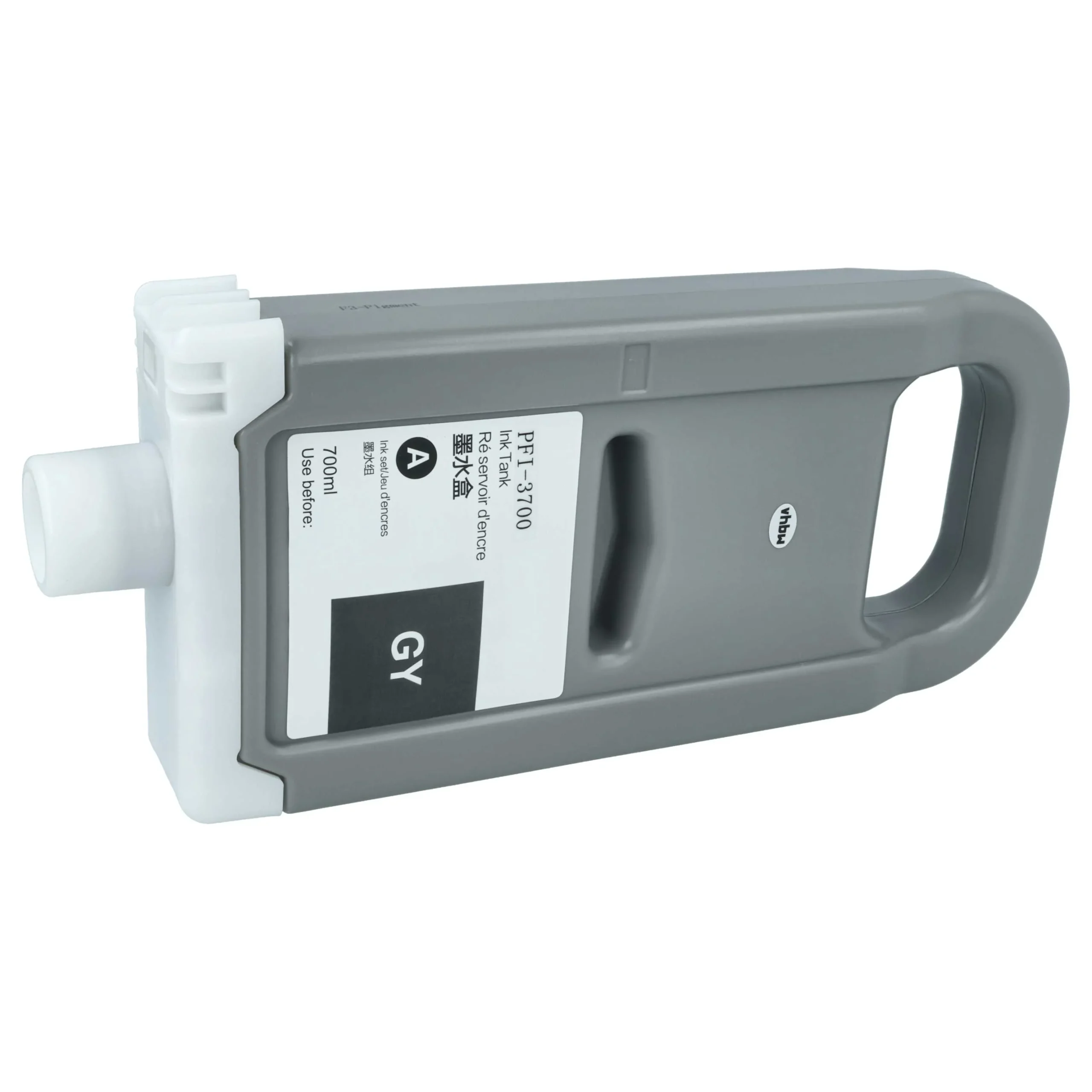 Cartouche remplace Canon PFI-3700 GY pour imprimante Canon - Gris 700ml