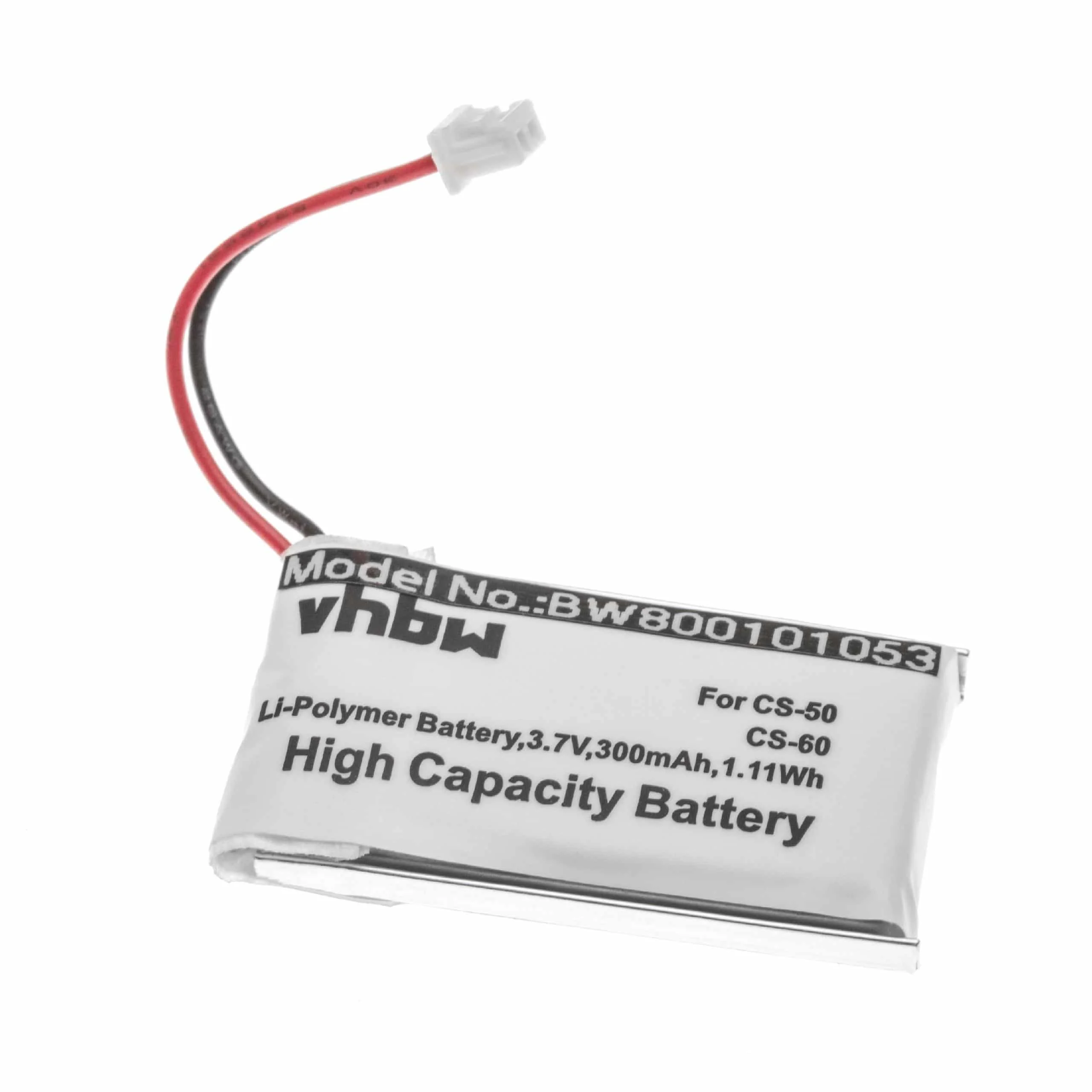 Batterie remplace Plantronics 202599-03, 64327-01, 64399-01 casque audio Plantronics - 300mAh 3,7V Li-ion