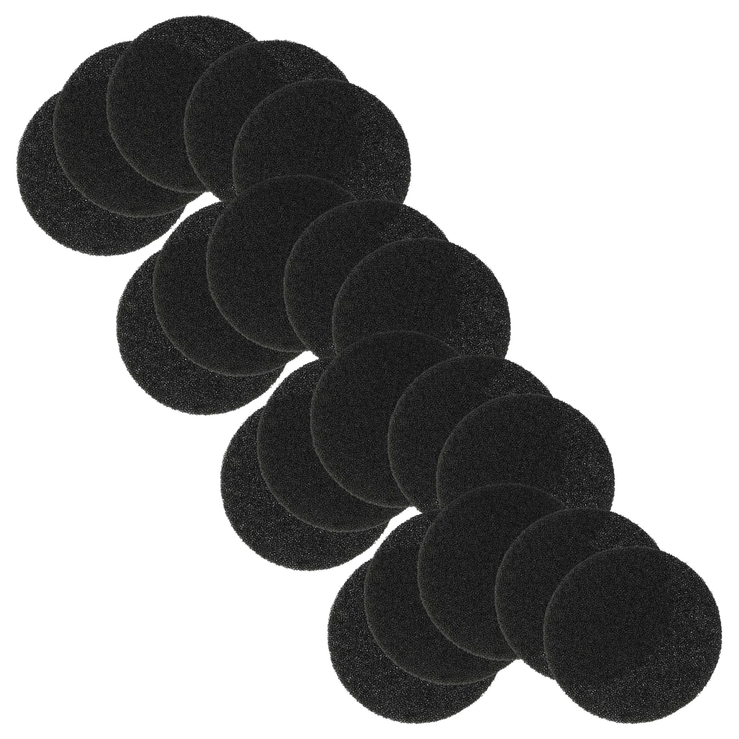 20x Filtre à air remplace Junkers 7738112111 pour aération Junker - Classe filtre G2, lavable, noir