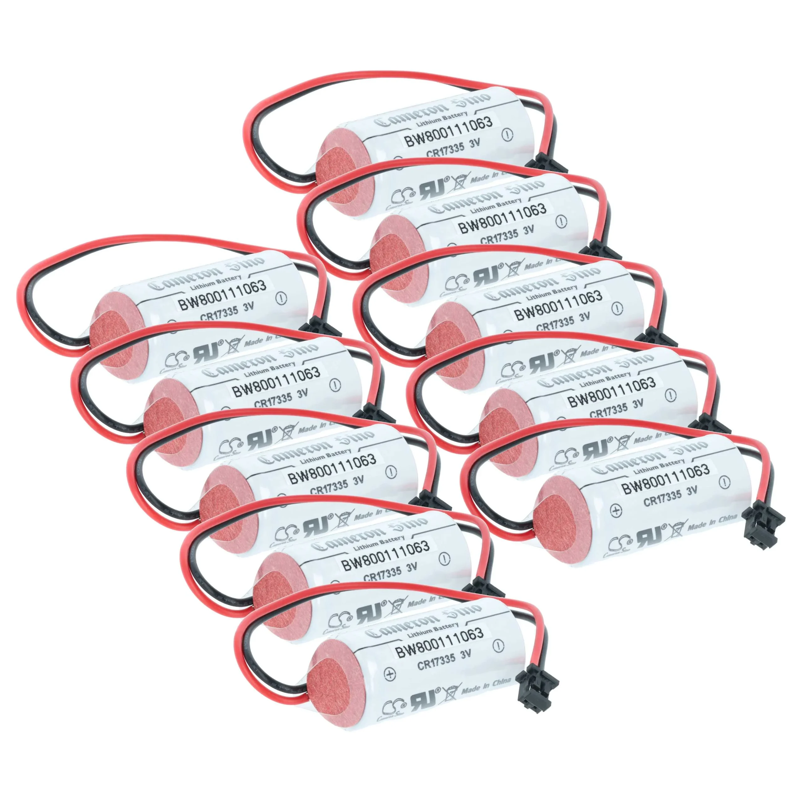 10x Piles remplace Mitusibishi Q6BAT pour unité de contrôle - 1800mAh 3V Li-ion