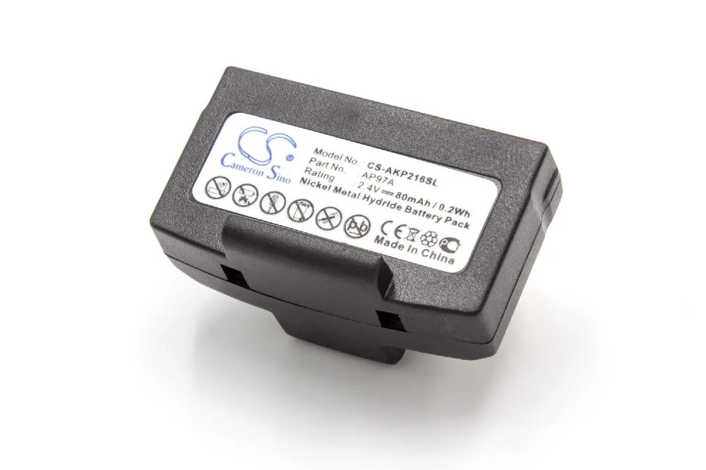 Batterie remplace AKG AP97, AP11A, AP114, AP97A casque audio AKG - 80mAh 2,4V NiMH