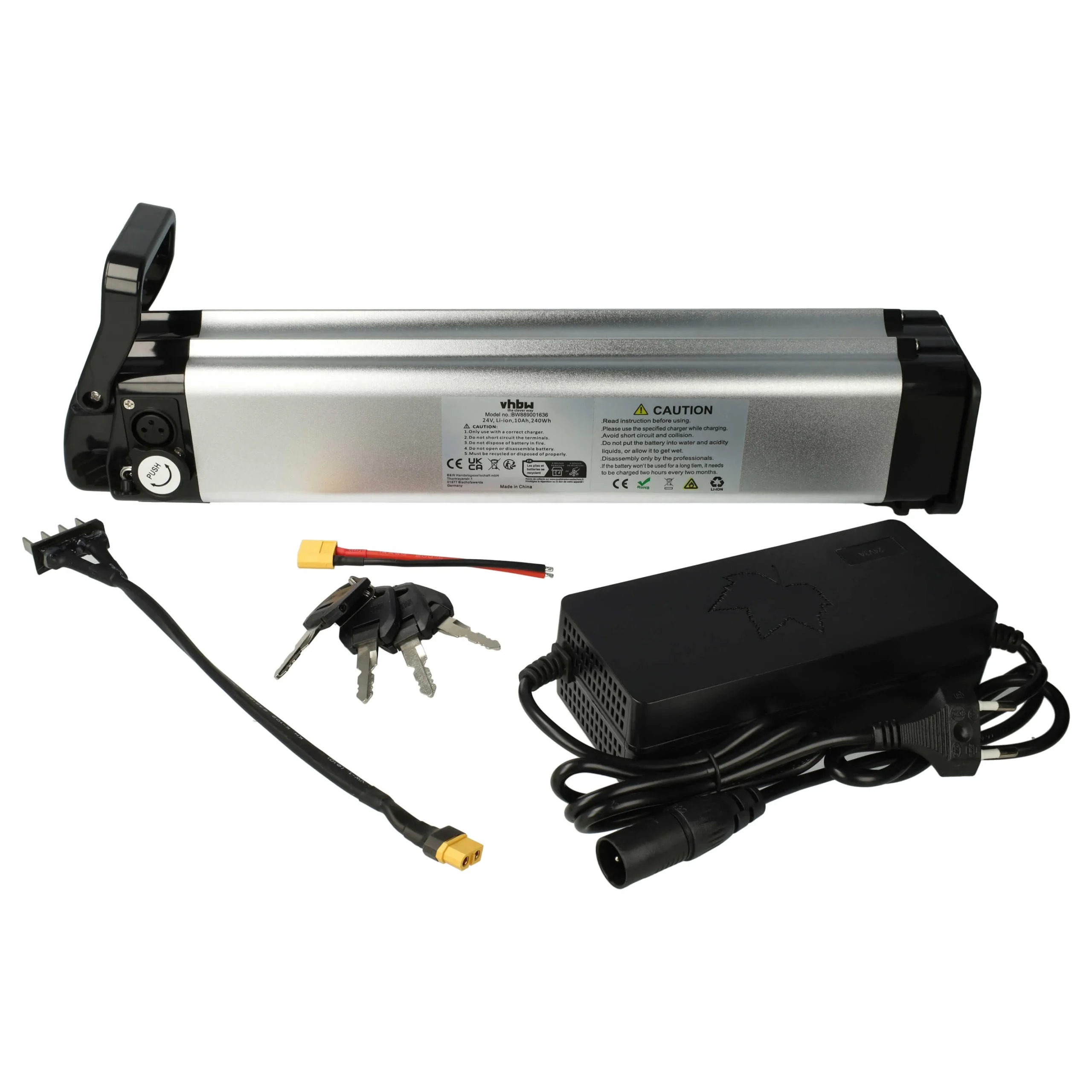 Batterie pour E-Bike Tchibo, Ruhrwerk - 10Ah 24V Li-ion chargeur