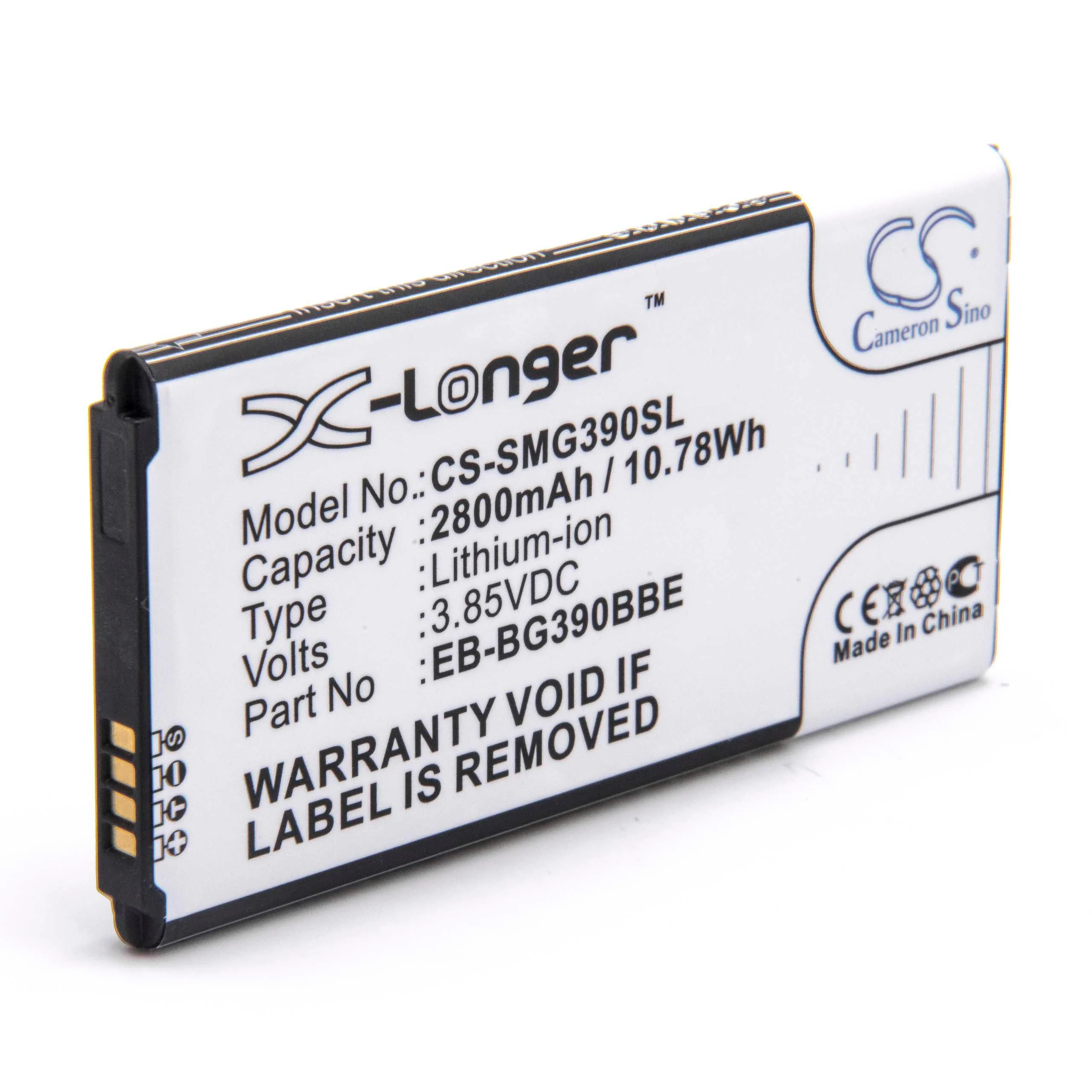 Batterie remplace Samsung EB-BG390BBE, EB-BG390BBEGWW téléphone portable Samsung - 2800mAh 3,8V Li-polymère