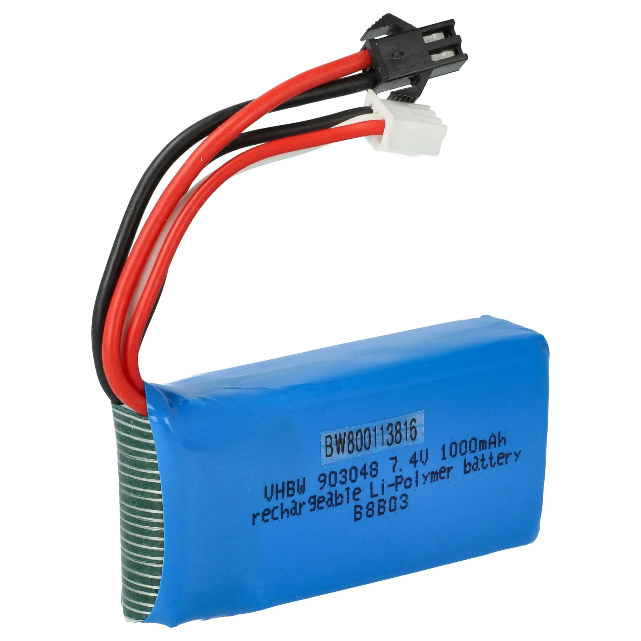 Batterie pour drone UDI Lark FPV U842-1, Falcon U842- 1000mAh 7,4V Li-ion