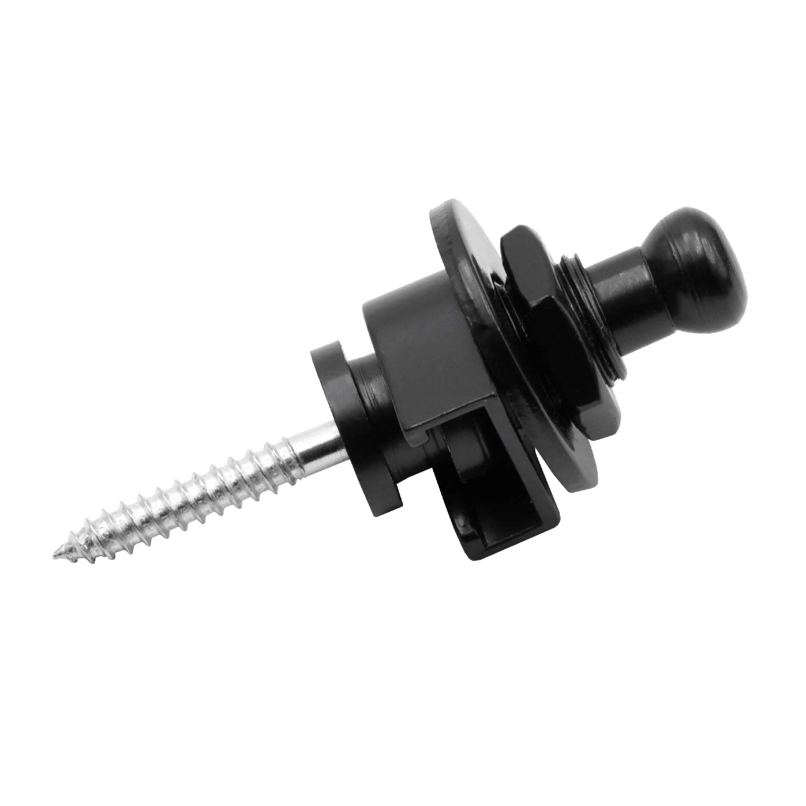 Attache de sangle Security Lock pour guitare - métal, noir