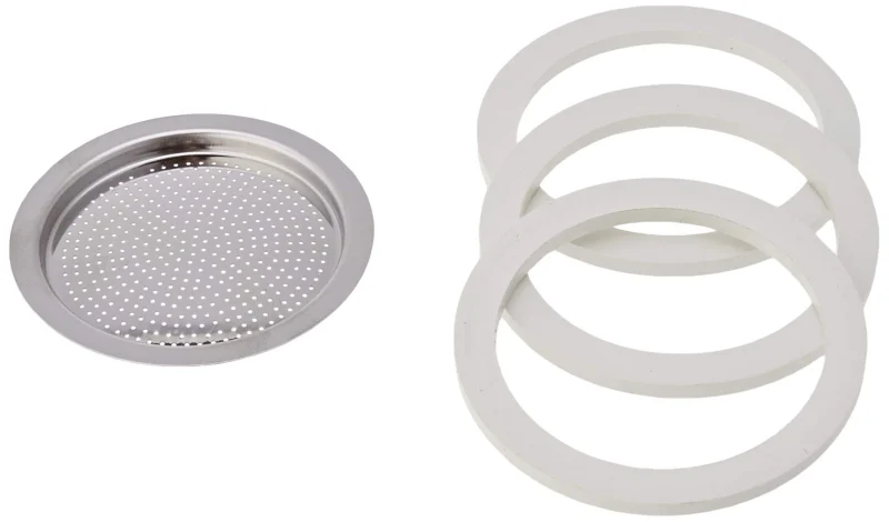 Bialetti 0800401 Joint pour Cafetière Italienne Caoutchouc Blanc/INOX 19 x 11,5 x 0,2 cm