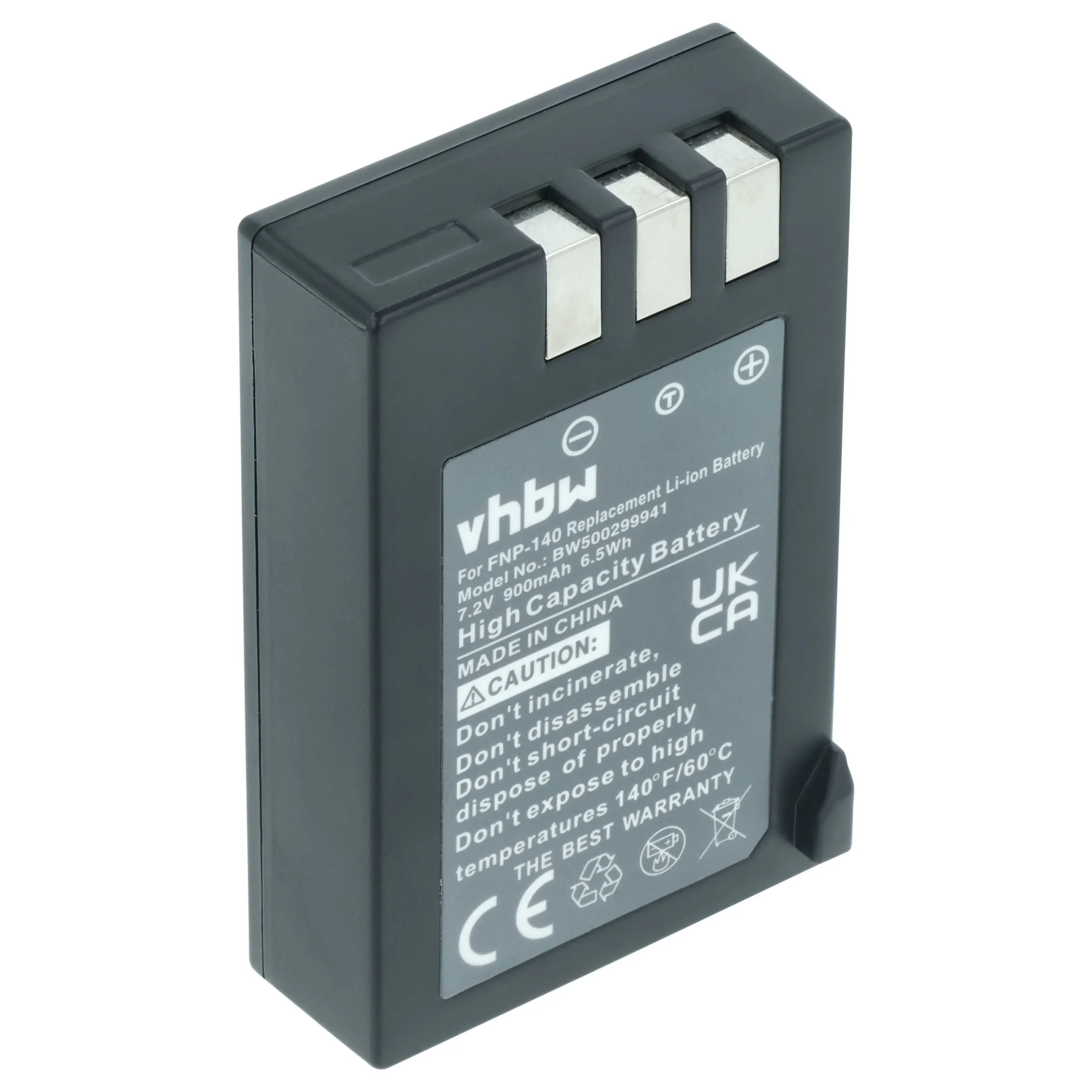 Batterie remplace Fujifilm NP-140 pour appareil photo Fujifilm- 900mAh 7,2V Li-ion
