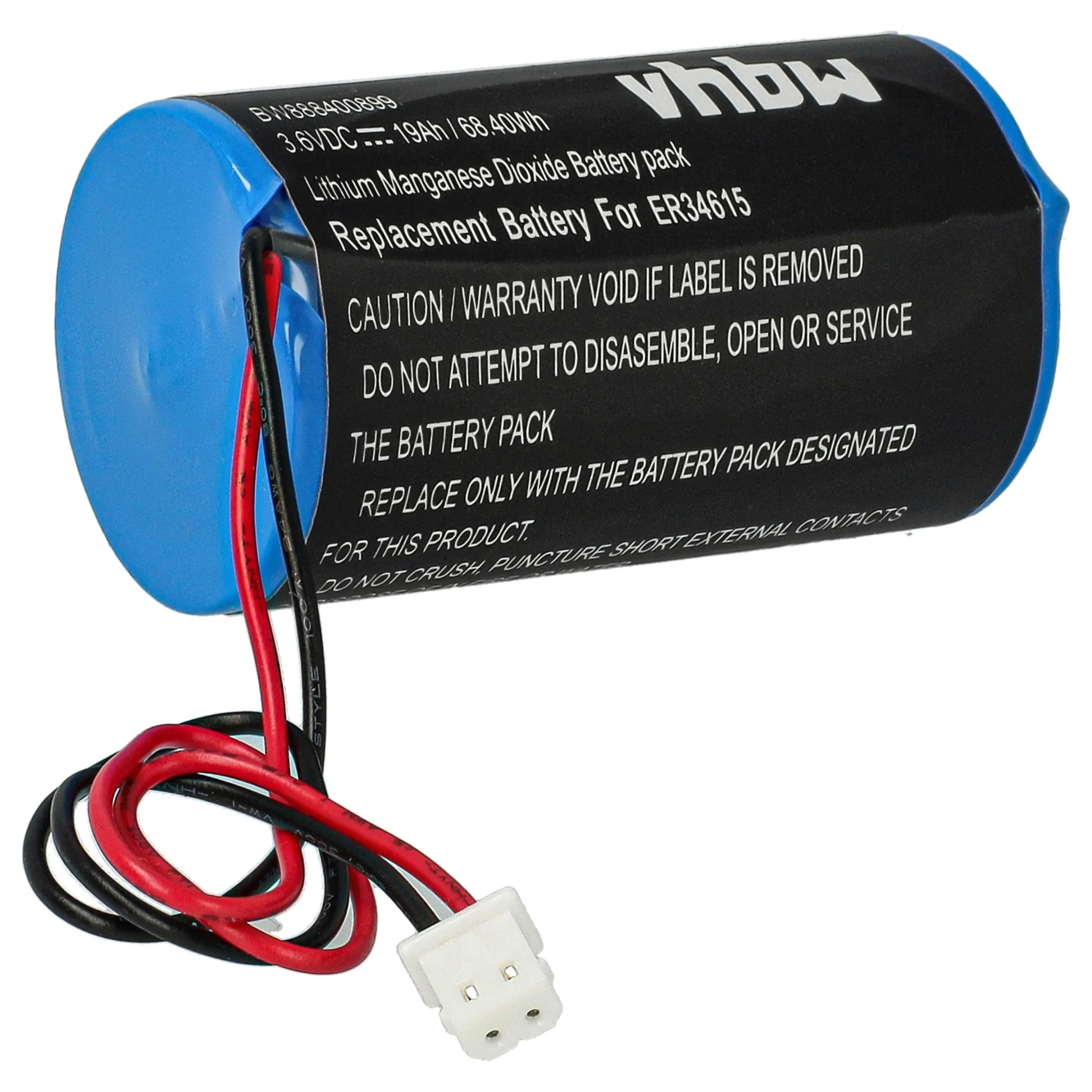 Pile remplace Eve ER34615-GL101 pour centrale d'alarme Visonic - 19000mAh 3,6V Li-ion
