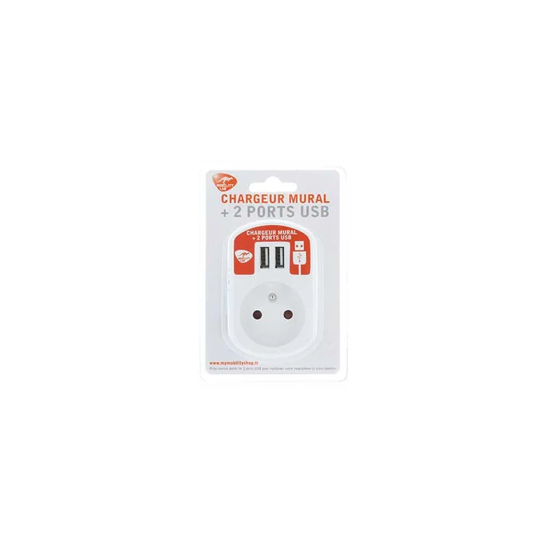 CHARGEUR MURAL 2 PORTS USB TEL307954 Mobility Lab - DIVERS MARQUES