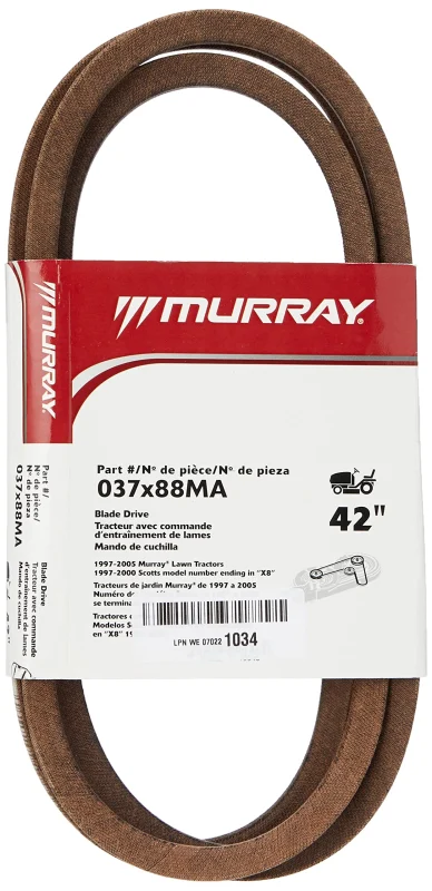 Briggs & Stratton 037X88MA Courroies, Marron, 42-Inch