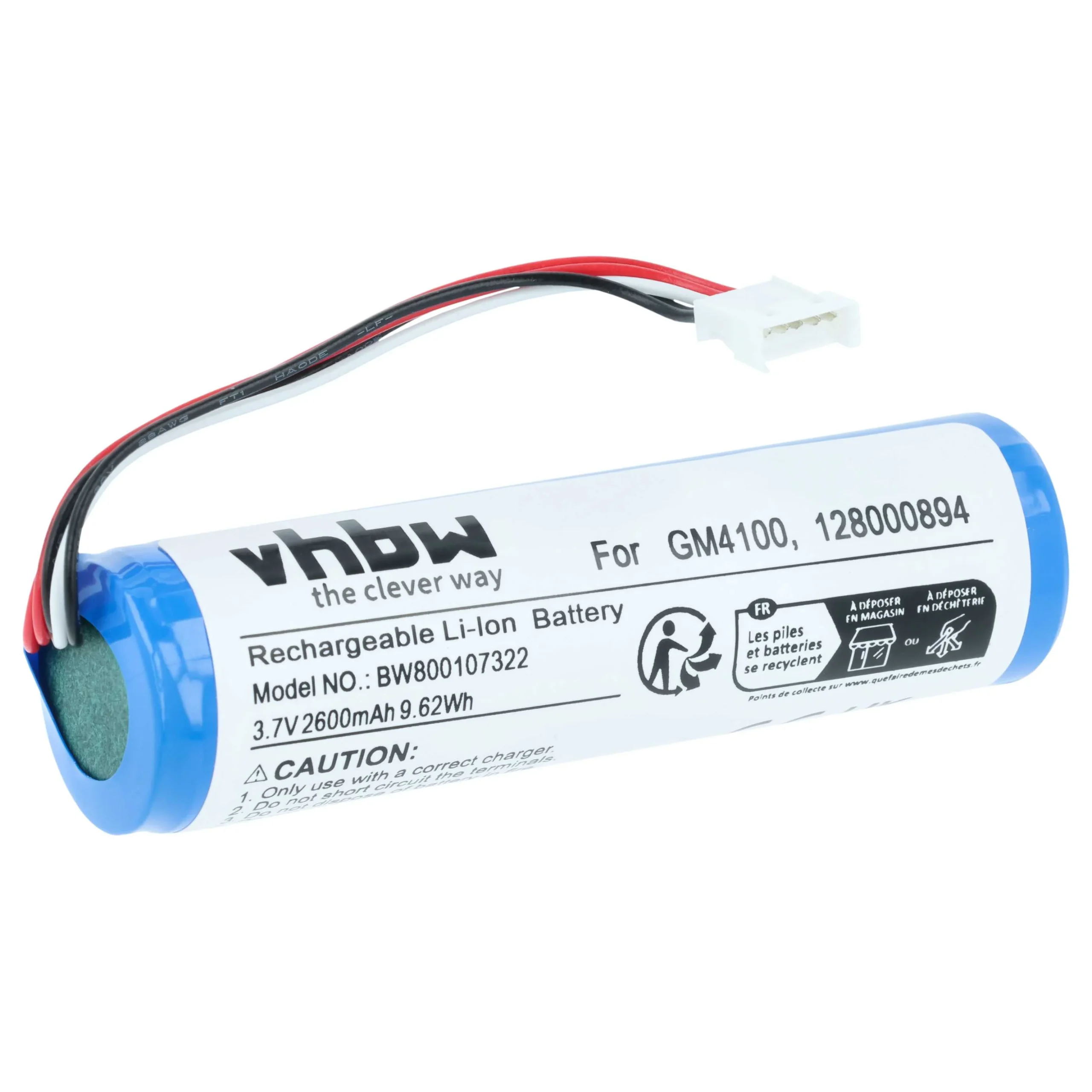 Batterie remplace 128000894, RBP-GM40 pour scanner de code-barre Datalogic - 2600mAh 3,7V
