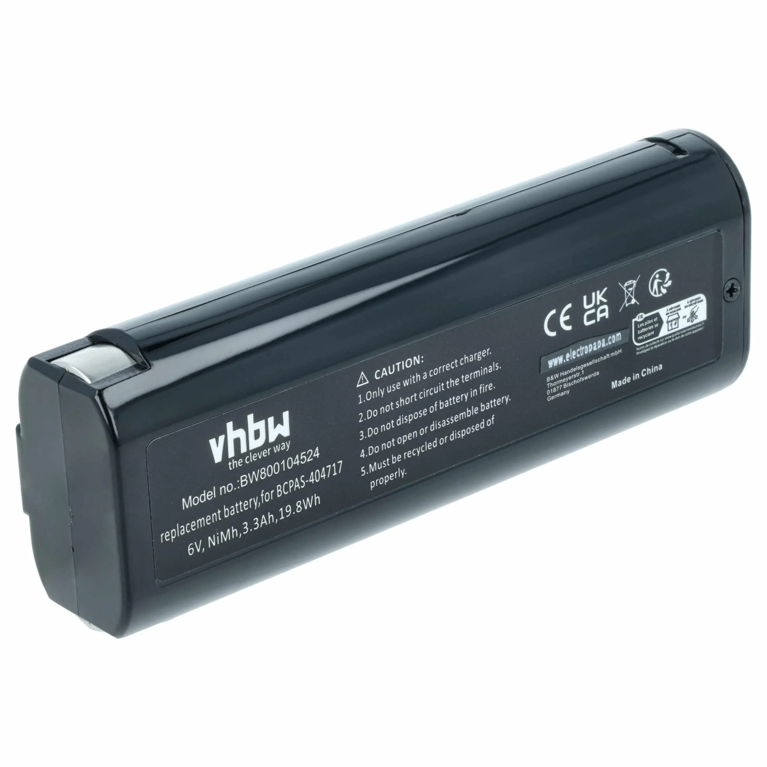 Batterie remplace Paslode 900421, 900400, 900420, 404400, 404717 outil électrique Paslode - 3,3Ah 6V NiMH