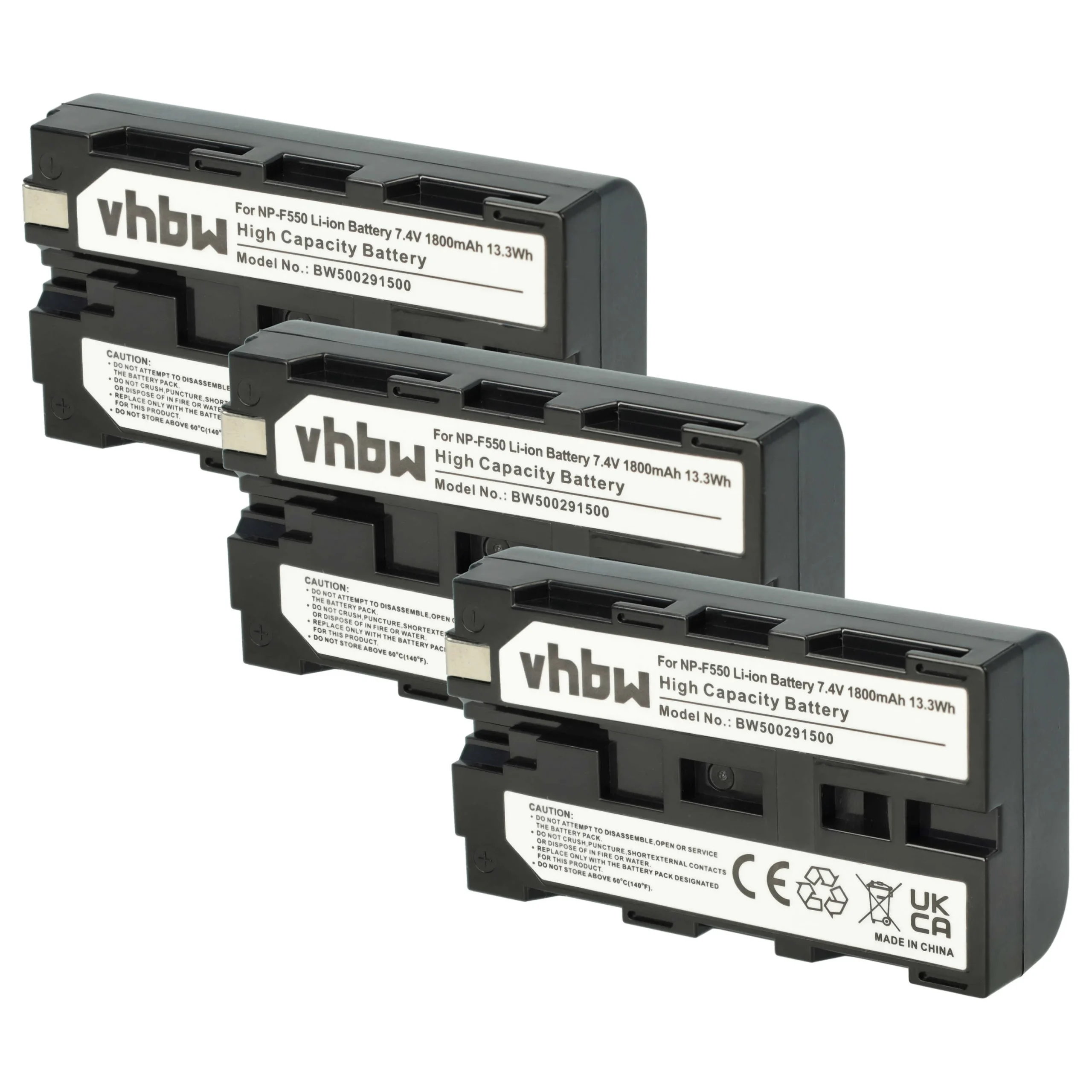 3x Batteries remplace Sony NP-530, NP-F330, NP-930, NP-730 pour caméscope Grundig- 1800mAh 7,2V Li-ion