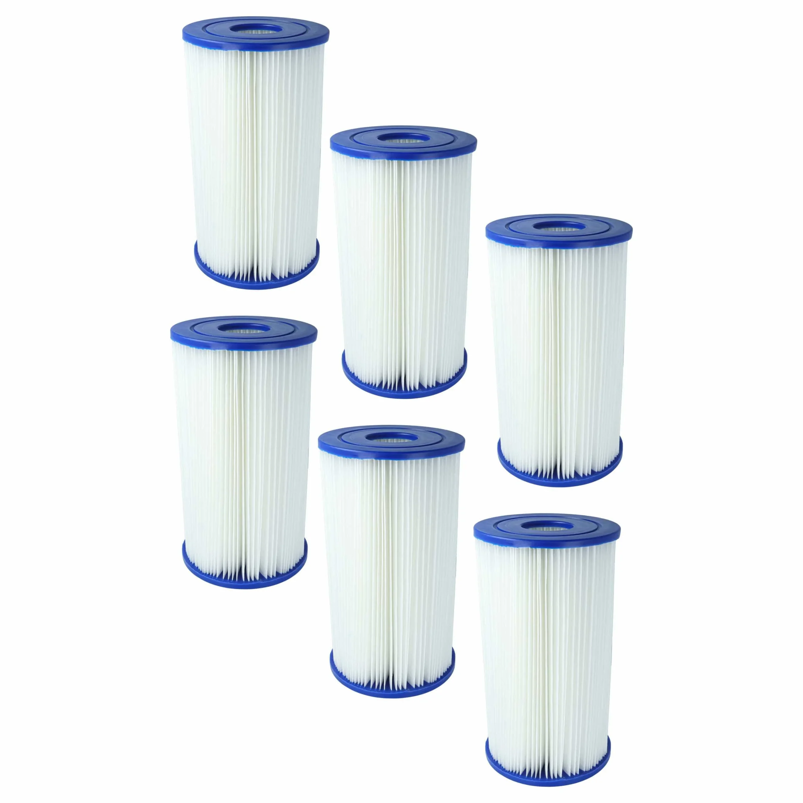 6x Filtres à eau remplace Bestway 58221, 58095 pour piscine, pompe de filtration Intex - Cartouche filtre