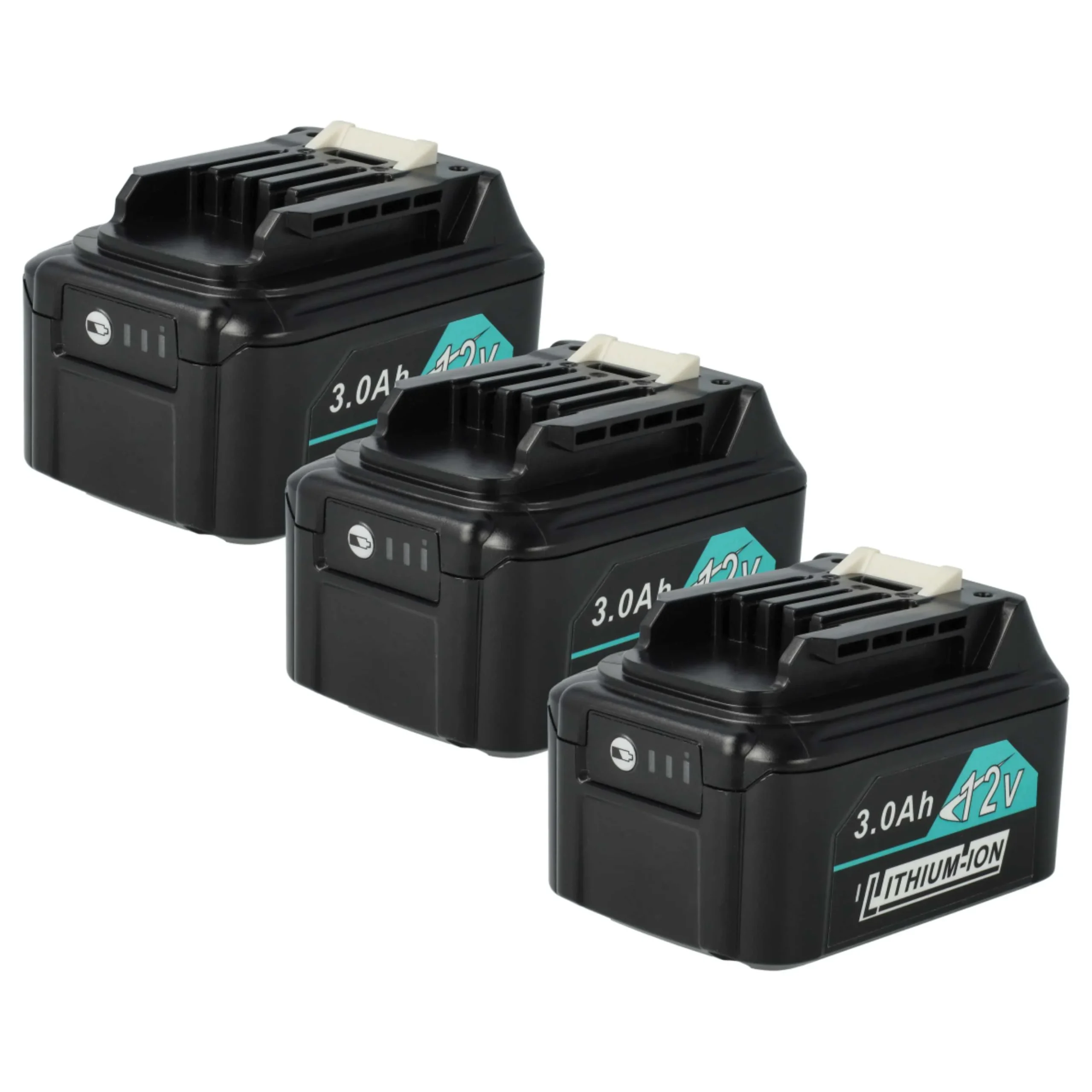 Batterie (3 pcs.) remplace Makita 197396-9, 197390-1, 197394-3 outil électrique Makita - 3Ah 12V Li-ion