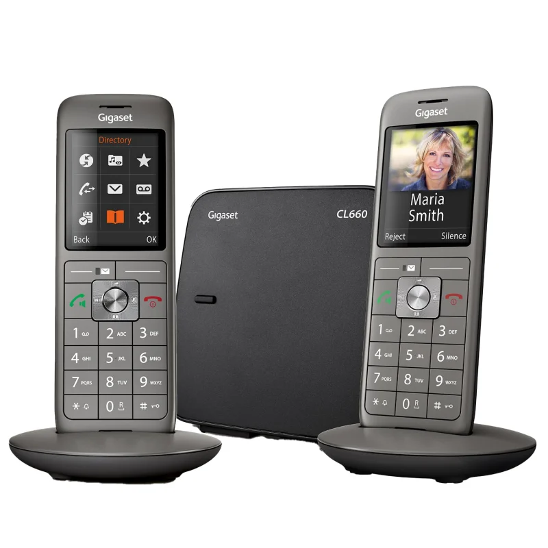 Gigaset CL660 Duo - Téléphone fixe sans fil - 2 combinés - Gris Anthracite [Version Française]