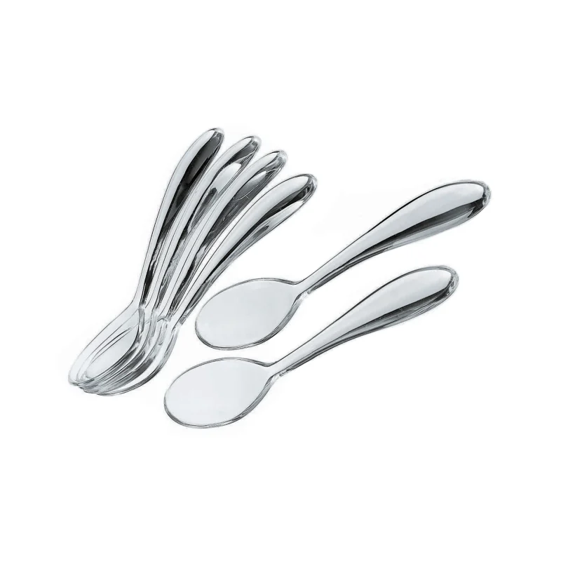 GUZZINI 21731400 Set de 6 Petites Cuillères 14,5 cm Transparent 14,5 x 3,8 x 2,8 cm - AUTRES MARQUES