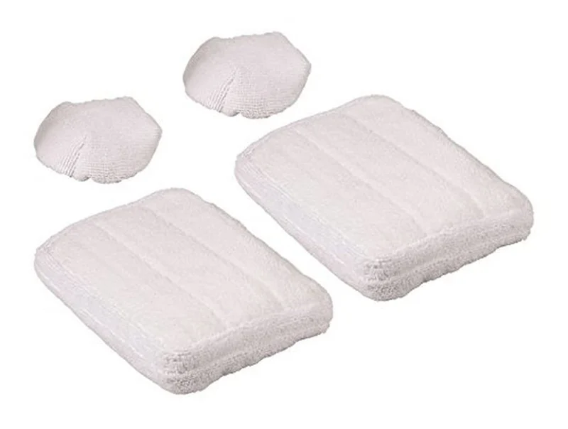 Polti Vaporetto PAEU0307 Kit de 2 serpillières en microfibres et 2 bonnettes compatibles avec les balais vapeur Polti Vaporetto SV205, SV220, SV240.