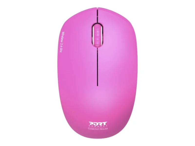 Port Connect Souris sans Fil Collection 2.4 ghz Ultra Compact 1600 dpi ambidextre Rose - AUTRES MARQUES