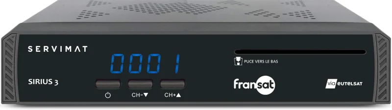 Servimat Décodeur Satellite Fransat HD SIRIUS3 Noir - AUTRES MARQUES