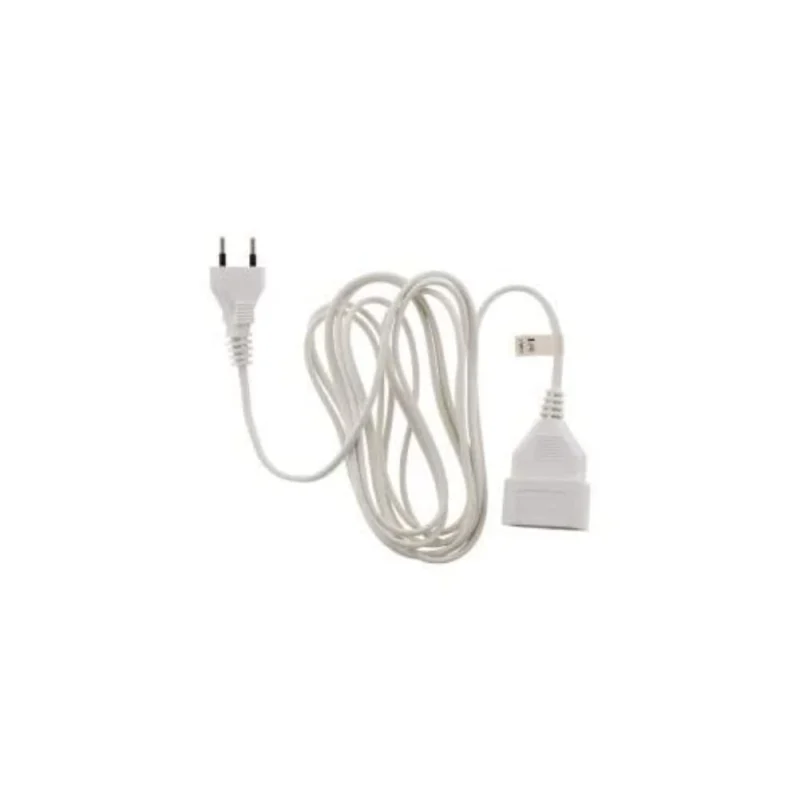 Zenitech Prolongateur qualité HO3VVH2F 2X 0.75 Prise 6A Blanc 5 m - AUTRES MARQUES
